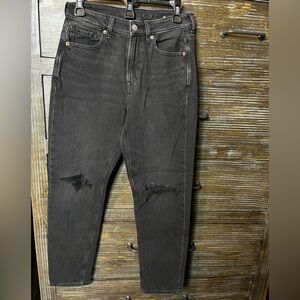 🩵American Eagle Outfitters Black Distressed Boyfriend Jeans